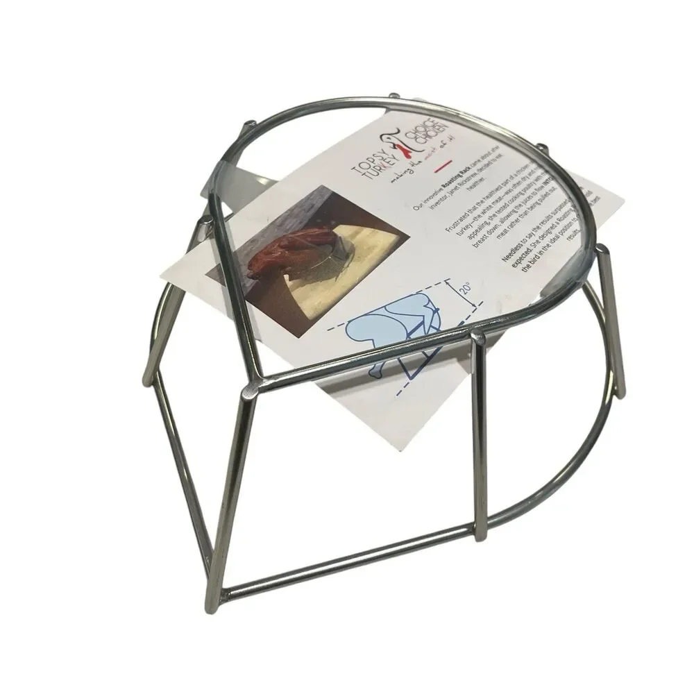 Topsy Turkey Choice Chicken ROASTING POULTRY Frame Rack Smoker Bbq